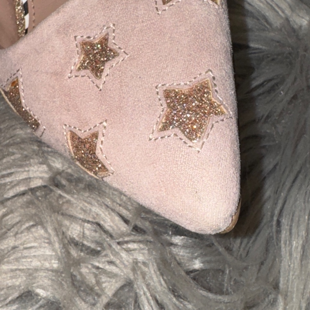 EUC Betsey Johnson Pryce Dress Pumps Stars Blush Light Pink Stiletto Size 7.5 - Picture 7 of 14